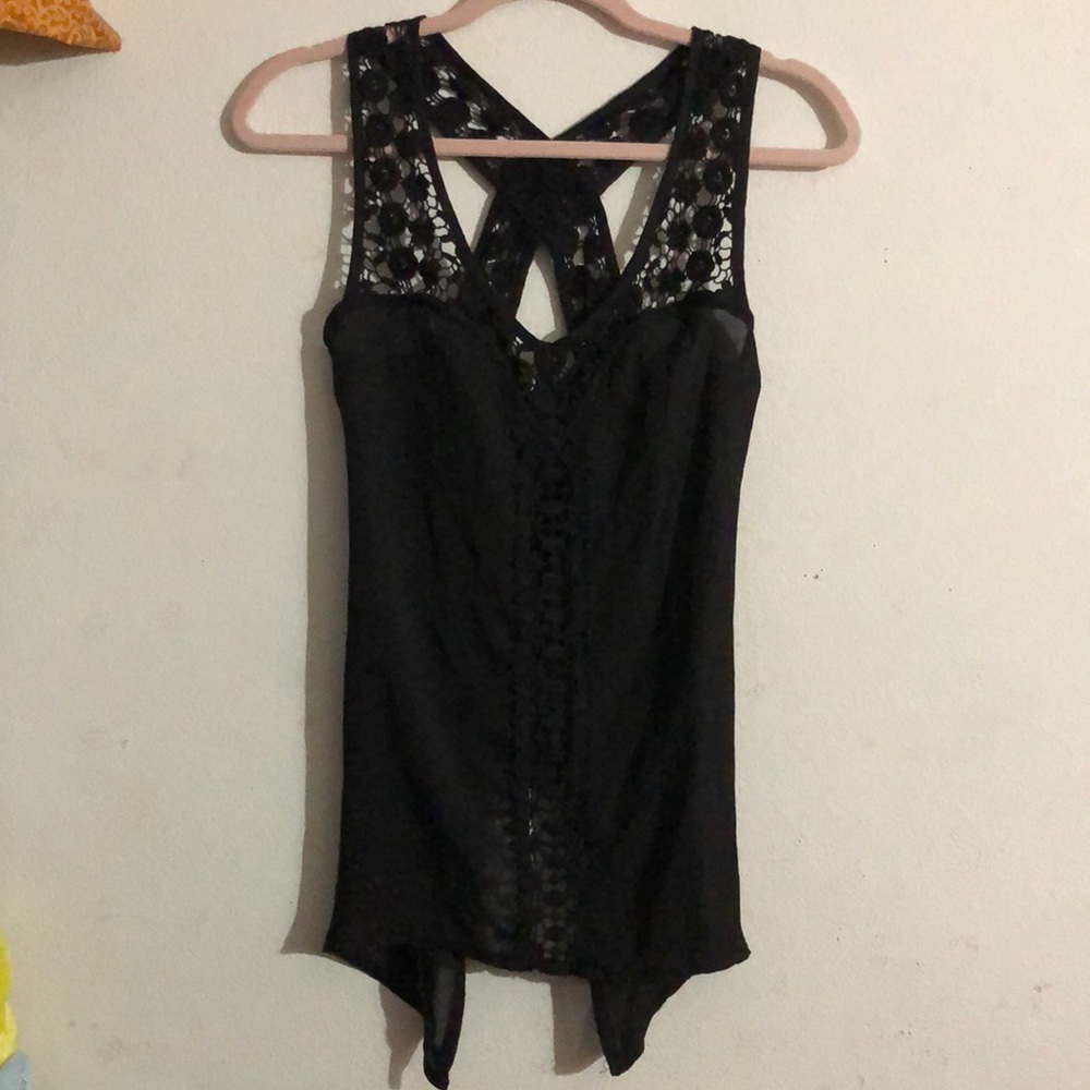 Lace Detailed Guess Tank